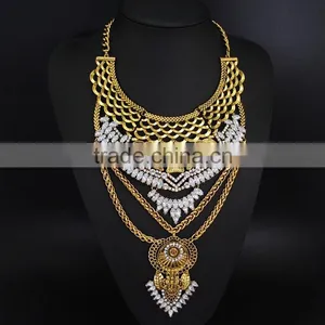 Heavy Statement Necklaces for Distributors Canada Stock thumbnail-2