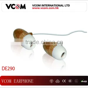 High Quality Flat Cable Metal Earphone With Mic thumbnail-1