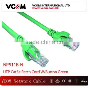 High Speed Green UTP Cat5e W/Button Patch Cord thumbnail-1