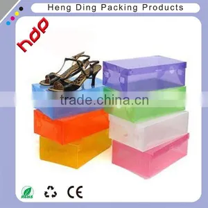 Custom Design Printed Clear Plastic Pvc Shoe Box for Sale thumbnail-1
