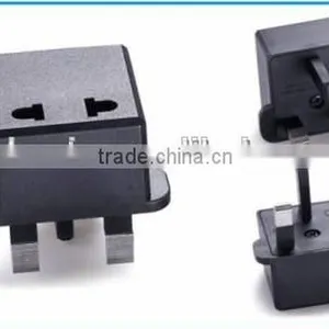 New China Hot Sales Euro USA Germany to uk 3 Pin Adapter Plug Converter, Travel Adaptor CE ROHS COPPER thumbnail-3