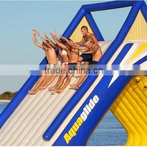 Inflatable Aqua Slide,inflatable Glide,inflatable Wet Slide,play on Sea or Lake Water Games thumbnail-3