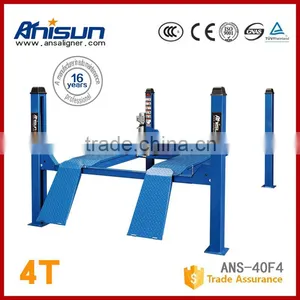 Used Hydraulic 4 Post Car Lift 4T thumbnail-1