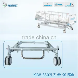 Central Locking Castors Modern Manual 3 Function Shake Hospital Bed in Pakistan thumbnail-6