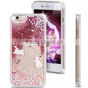 2016 New Arrive Beautiful Pattern Mobile Phone Moving Glitter Flash Light Case for Iphone thumbnail-4