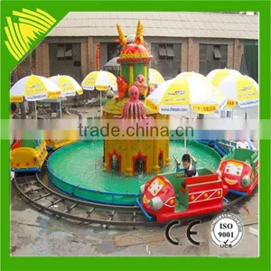 Playground Track Train Mini Train Set Kid Electric Toy Tourist Train thumbnail-1