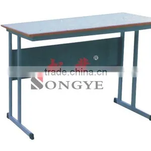 Double Reading Table,school Furniture;desk and Chair;studnet Desk;classroom thumbnail-1