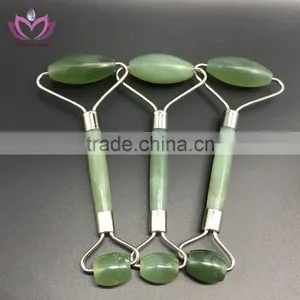 Natual Green Jade Crafts Face Skin Care Products Jade Roller Massager thumbnail-1