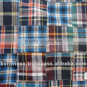Madras Patchwork Fabric for Wholesale thumbnail-1
