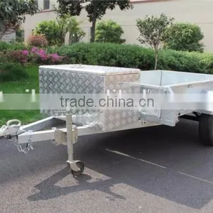 Hot Dipped Galvanized Heavy Duty 8x5ft Tandem Trailer Double Alxe thumbnail-6