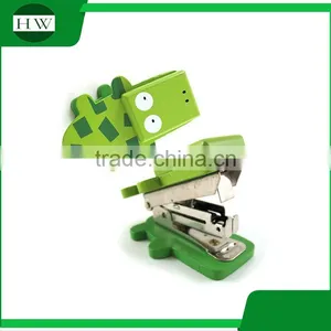 Wooden Mini Portable Office Stationery Funny Cartoon Animal Shaped Manual Paper Stitcher Stapling Machine Stapler thumbnail-5