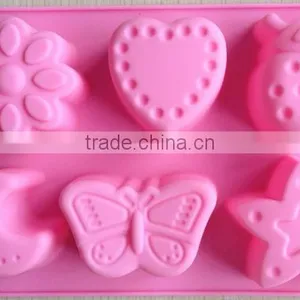 Moon Star and Animal Shape Muffin Sweet Candy Jelly Fondant Cake Chocolate Ice Mold Silicone Tool Baking Pan thumbnail-1
