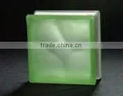 Acid Green Cloudy Glass Block thumbnail-1