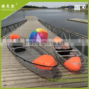 Chinese Transparent Clear Fishing Kayak Boat Hull for Sale thumbnail-1