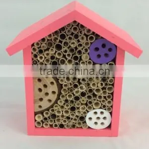 New Fashion FSC Wooden Garden Hanging Bee Insect Hotel House Cage thumbnail-4