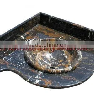 Natural Color Black and Gold Marble Vanity Tops, Michelangelo thumbnail-1