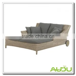 Audu Classical Wheel Fabric Outdoor Sunlounge thumbnail-1