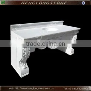 White Marble Bathroom Wash Basin thumbnail-1