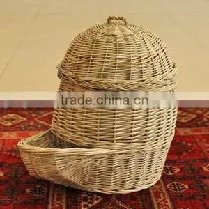 Potato Storage Basket Made From Woven Wicker Wicker Basket With Lid For Potato Storage thumbnail-2