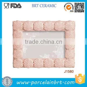 New Embossed Pink Flower Wholesale Photo Frames thumbnail-1