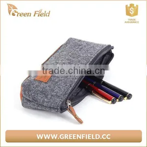 OEM Best High Quality Custom Fabric Felt Multifunction Pencil Case Made in China thumbnail-3