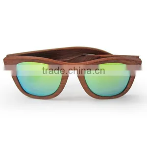 Rosewood Retro Wooden Sunglasses Oem Engraved Logo Welcome thumbnail-1
