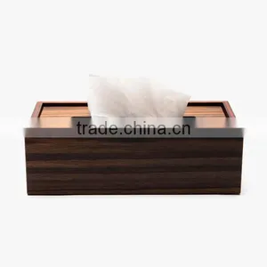 100% Solid Wood Original Napkin Packaging Box, Retro Art Paper Towels Storage Box thumbnail-1