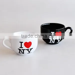 2017 Wholesale 25OZ Promotional Stoneware Cheap Jumbo Soup Mug thumbnail-1