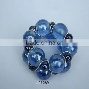 Napkin Ring in Glass Beads Can be in Any Colour thumbnail-1