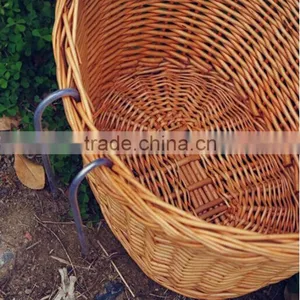 Wholesale Vintage Removable Wicker Bicycle Front Basket thumbnail-4