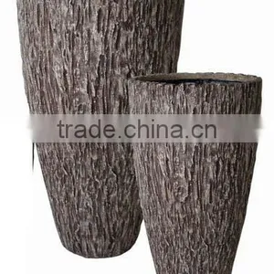 Sandstone Wood Finish Garden Decoration Flower Pot thumbnail-1