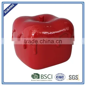 Good Quality Poly Resin Little Red Apple Figurine thumbnail-4