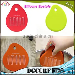 NBRSC Silicone Pastry Cutter Cream Measuring Unit Silicone Bowl Scraper Pot Pan Cleaning Baking Kitchen Tool thumbnail-2
