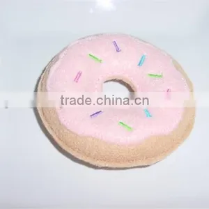 2017 Donut With Pink Icing & Spinkles Felt Play Food Made in China thumbnail-1