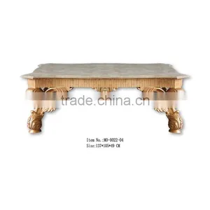 French Style Antique Reproduction Square Tea Table thumbnail-1