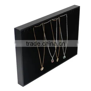 Black Velvet Jewelry Display Stand Ring Tray Necklace Tray thumbnail-1