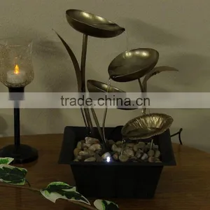 Four Leaf Cascading Tabletop Fountain thumbnail-3