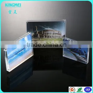Supplier Rectangle Shape Blank Plastic Acrylic Photo Frame Fridge Magnet With Picture Insert thumbnail-3