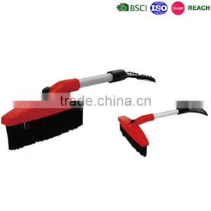 Rotating Snow Cleaning Brush With Ice Scraper thumbnail-1