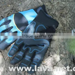Anti-slip and Vibration Resistant Synthetic Leather Work Gloves thumbnail-4