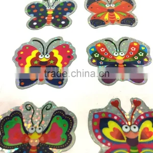 Laser Double Layer Sticker, Butterfly Double Layer Sticker, Laser Butterfly Sticker thumbnail-5