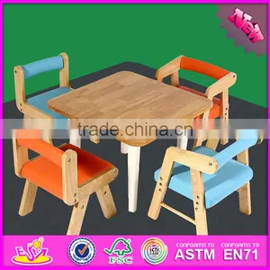 2016 New Design Baby Wooden Study Desk., Fashion Kids Wooden Study Desk, Popular Chidlren Wooden Study Desk W08G179 thumbnail-1