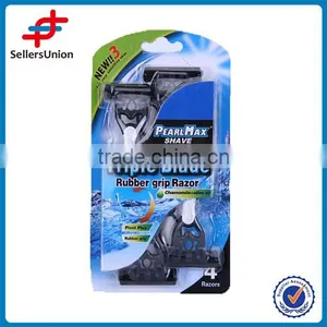 STAINLESS STEEL TRIPLE BLADE RAZOR WITH MOVING HEAD thumbnail-1