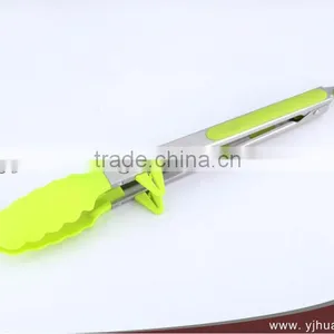 Hot Sale Skidproof Handle Locking Nylon Kitchen Food Tongs thumbnail-1