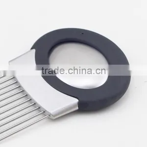 High Quality Stainless Steel Potato Tomato Onion Slicer Holder With Odor Remover thumbnail-5