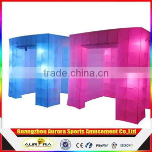 LED Lighting Black Inflatable Photo Booth Commercial Use Inflatable Photo Booth for Sale Custom thumbnail-4