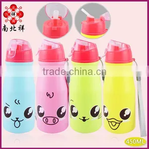 450ML Carton Plastic Sport Water Bottle With Straw thumbnail-1