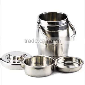 Detachable School&Office Use Lunch Box With Handle Office Use Stainless Steel Food Box thumbnail-1