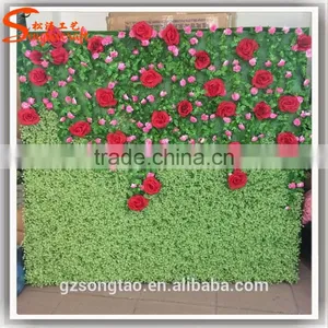 China Supplier Artificial Flower Backdrop Silk Flower Wall Backdrop for Wedding Decoration thumbnail-3