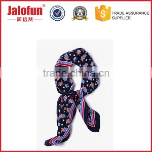 Factory Price Quality Logo Print Silk Scarf Custom Football Fan Scarf thumbnail-2